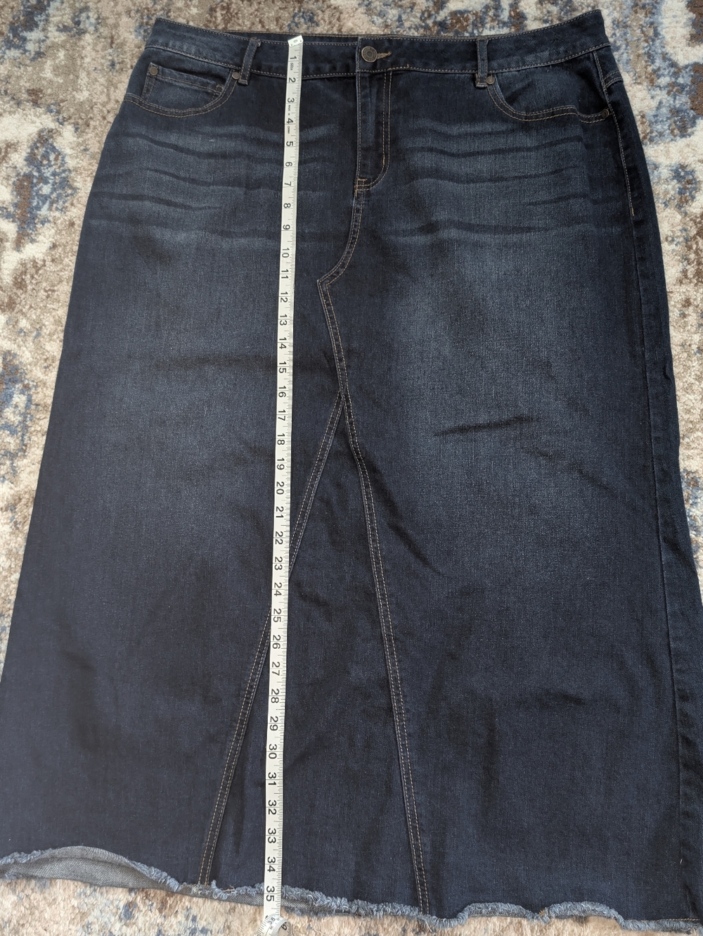 Women's Est. 1946 Denim Dark Blue Denim Jean Maxi Skirt